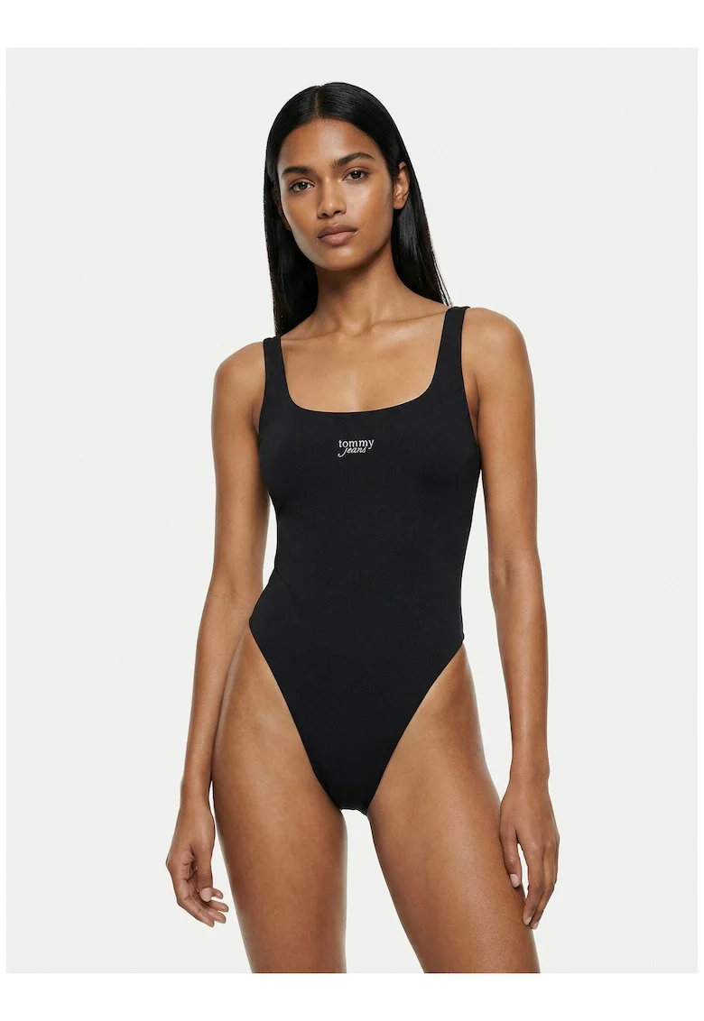 Body slim fit cu decolteu patrat
