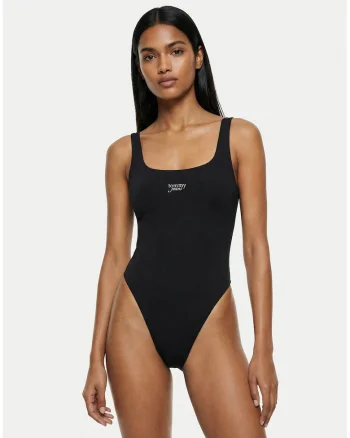 Body slim fit cu decolteu patrat