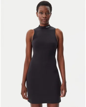 Rochie bodycon cu guler scurt,