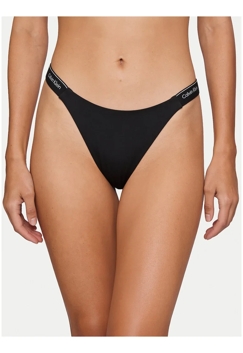 Slip de baie cu bareta cu logo