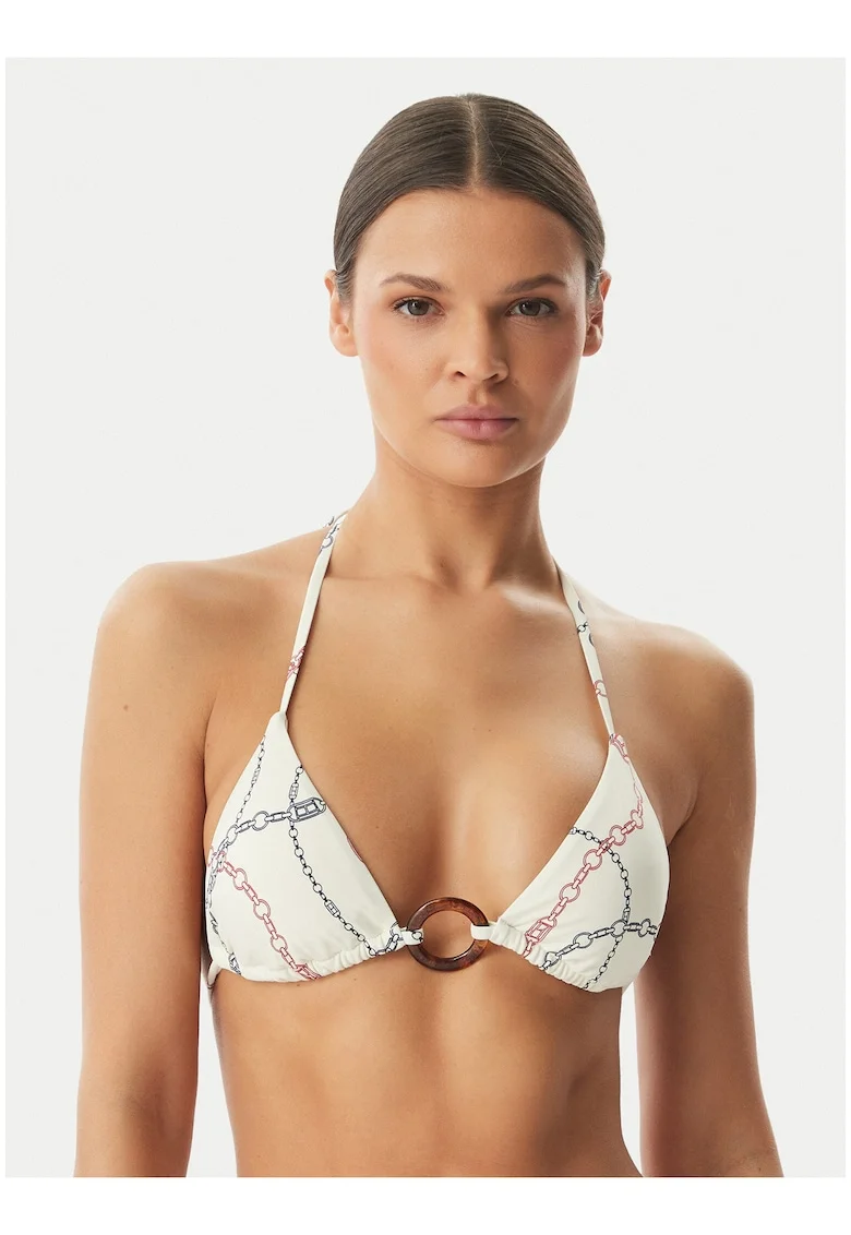 Sutien de baie cu imprimeu grafic,