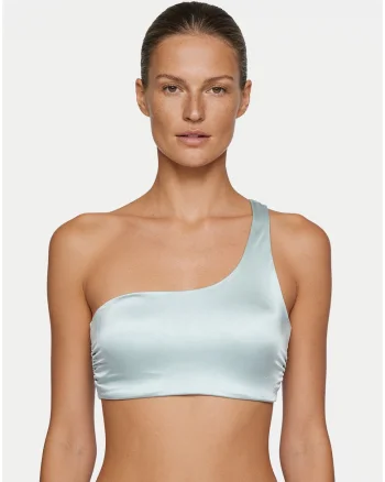 Sutien de baie cu aspect satinat