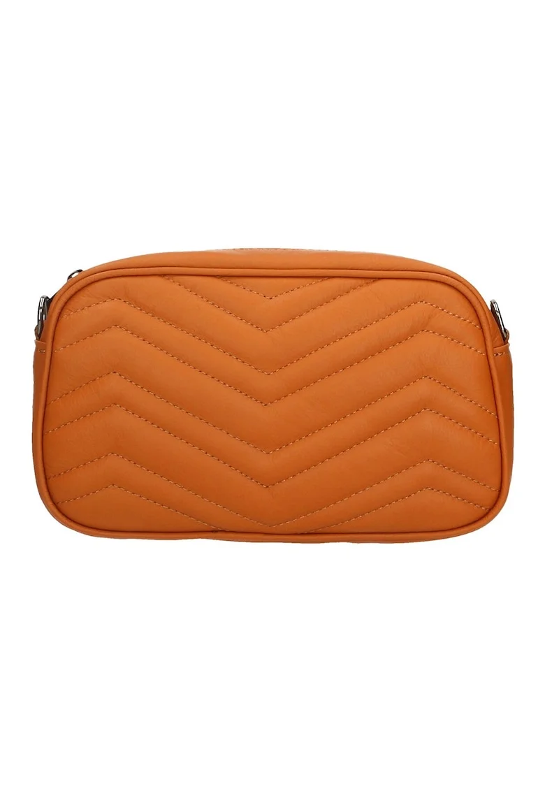 Geanta crossbody din piele, Maro