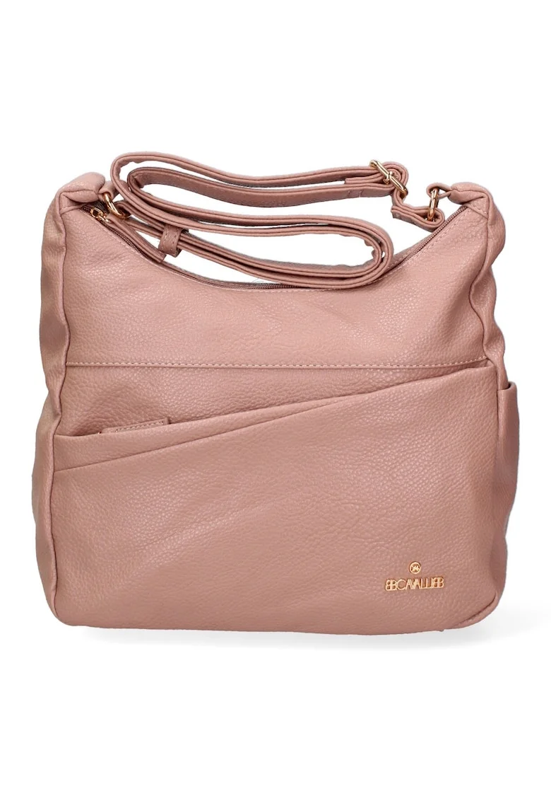 Geanta crossbody din piele ecologica, Roz