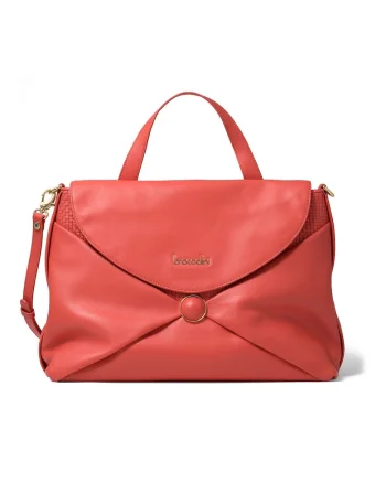Geanta crossbody din piele 207973, Rosu