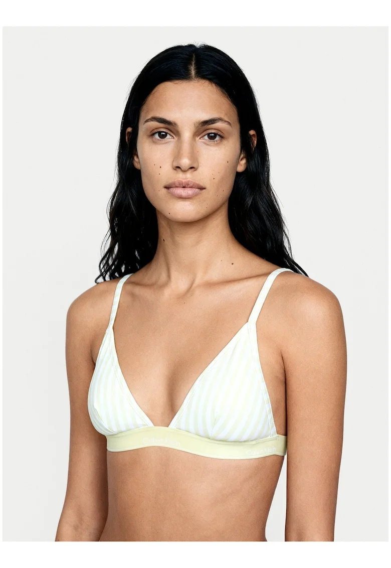 Sutien de baie triunghiular cu model in dungi