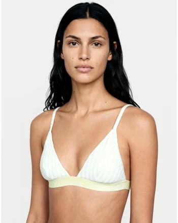 Sutien de baie triunghiular cu model in dungi