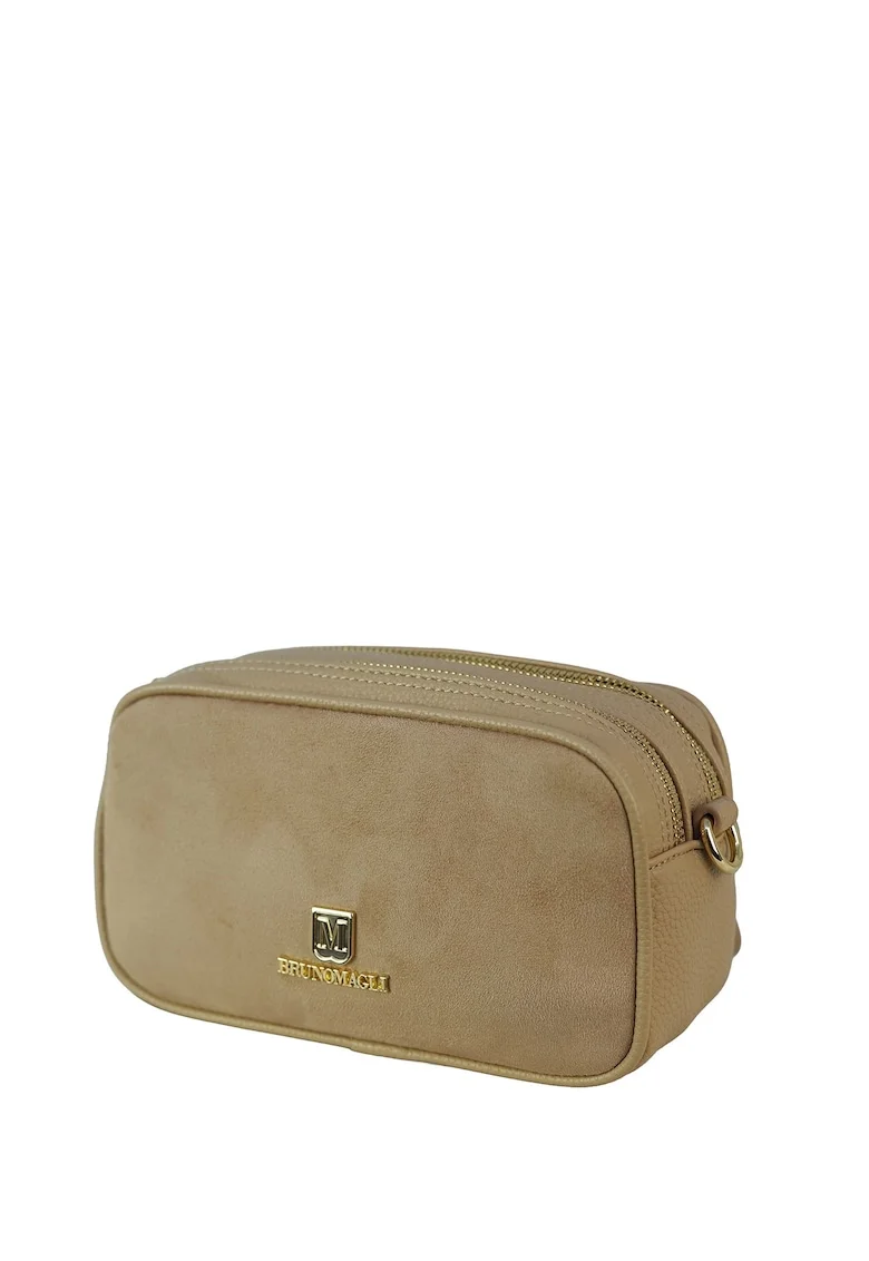 Geanta crossbody cu 2 compartimente Rita, Bej