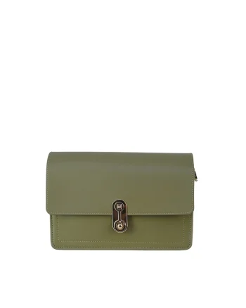 Geanta crossbody cu clapa Carol, Maro taupe
