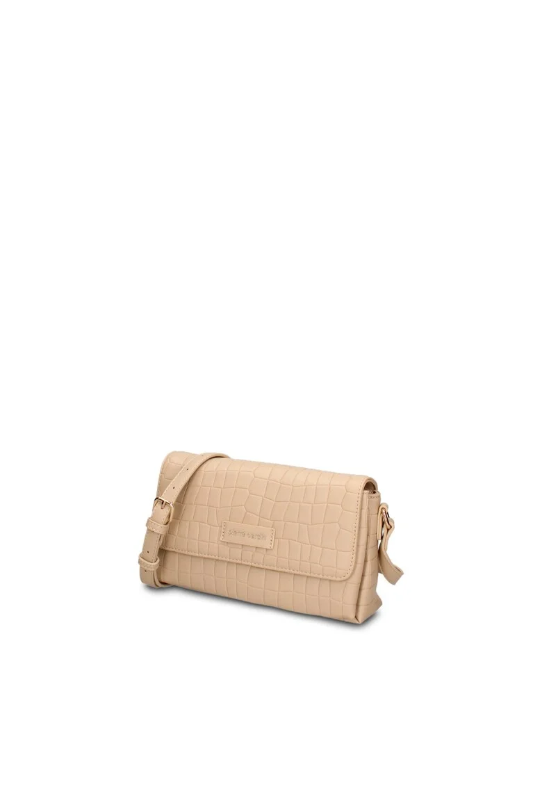 Geanta crossbody din piele ecologica Elowen, Bej