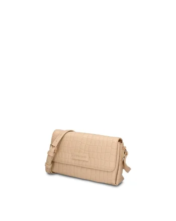 Geanta crossbody din piele ecologica Elowen, Bej