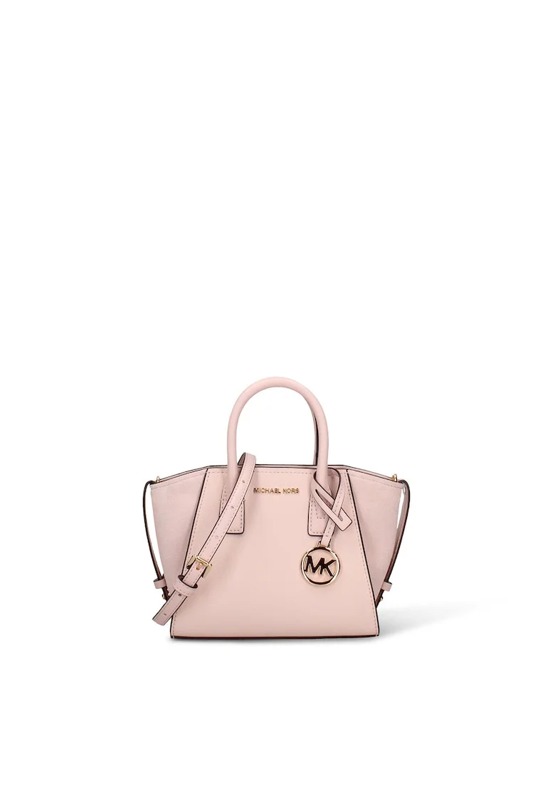 Geanta crossbody de piele Florian, Roz pastel
