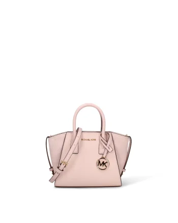 Geanta crossbody de piele Florian, Roz pastel