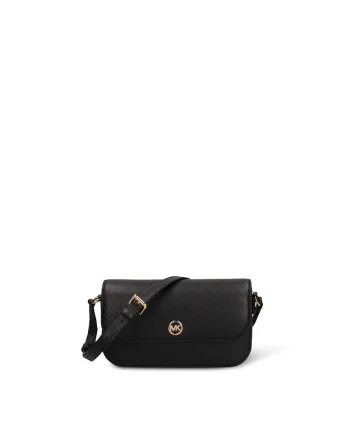 Geanta crossbody de piele Elora Elite, Negru