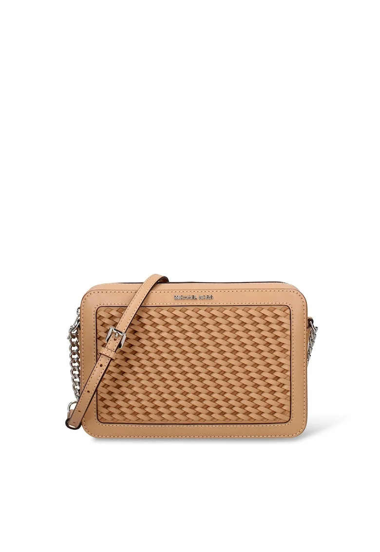 Geanta crossbody de piele ecologica Erdana Chic, Maro camel