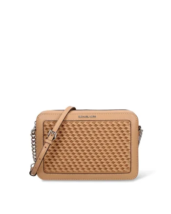 Geanta crossbody de piele ecologica Erdana Chic, Maro camel