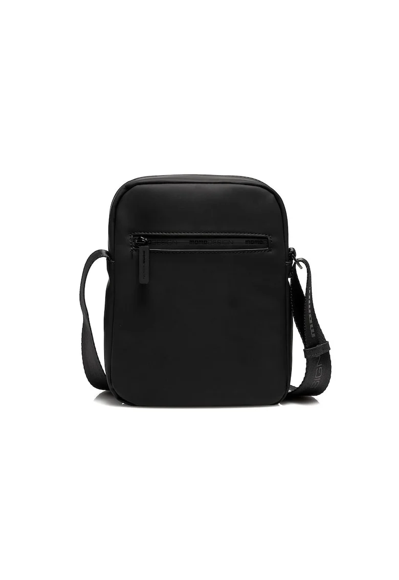 Geanta crossbody cu imprimeu logo Lysander Pro, Negru
