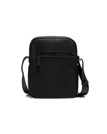 Geanta crossbody cu imprimeu logo Lysander Pro, Negru