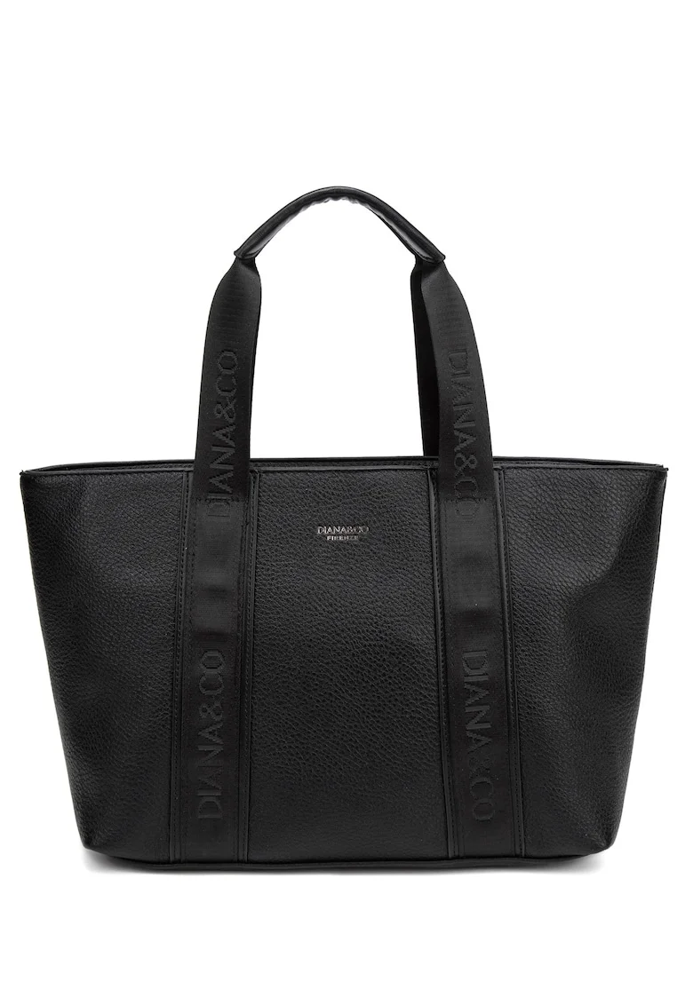 Geanta crossbody din piele ecologica Elara, Negru