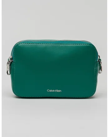 Geanta crossbody de piele ecologica cu bareta suplimentara, Verde
