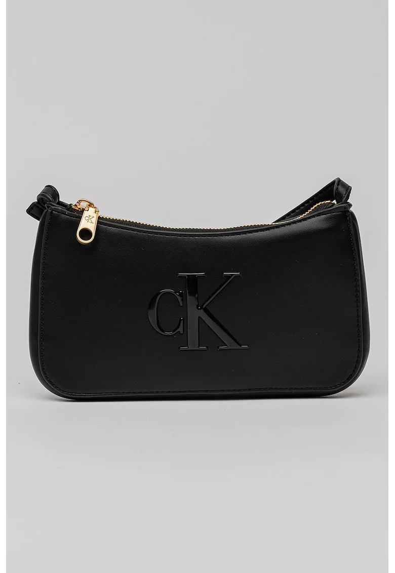 Geanta crossbody de piele ecologica Bold, Negru