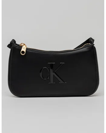 Geanta crossbody de piele ecologica Bold, Negru
