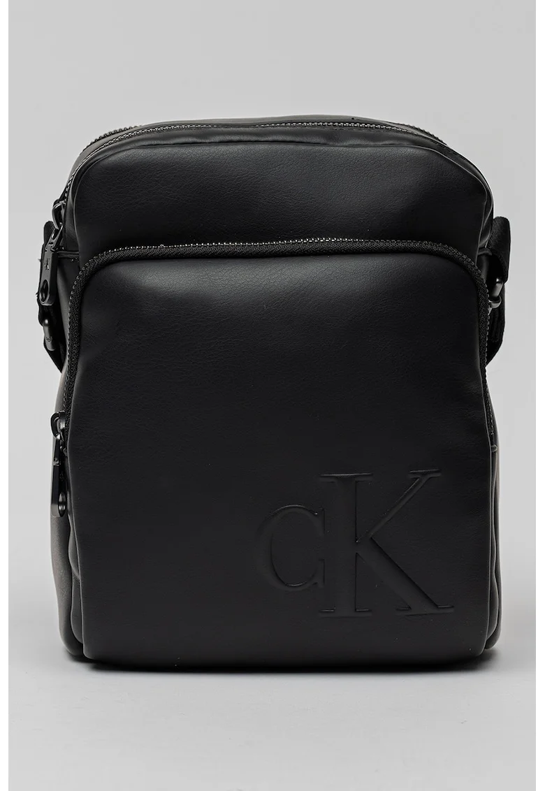 Geanta crossbody Bold Pocket Reporter, Negru