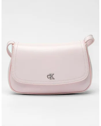 Geanta crossbody de piele ecologica cu bareta ajustabila, Roz deschis