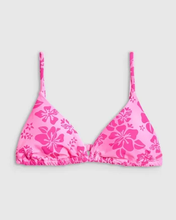Sutien de bikini dama,  roz, uscare rapida, suport redus