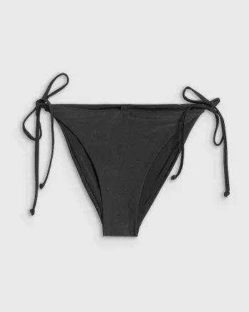 Costum de baie dama,  slip de bikini, ajustabil, Negru