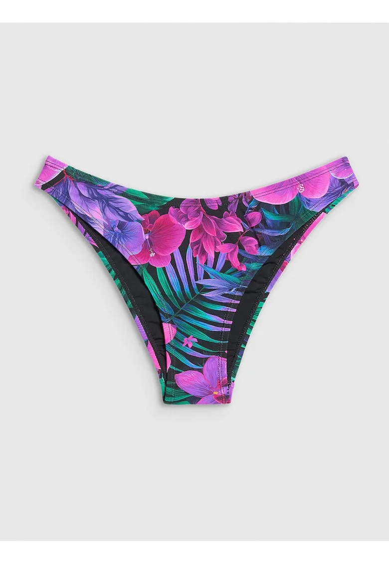 Costum de baie dama,  slip brazilian, croiala slim, multicolor, material cu uscare rapida