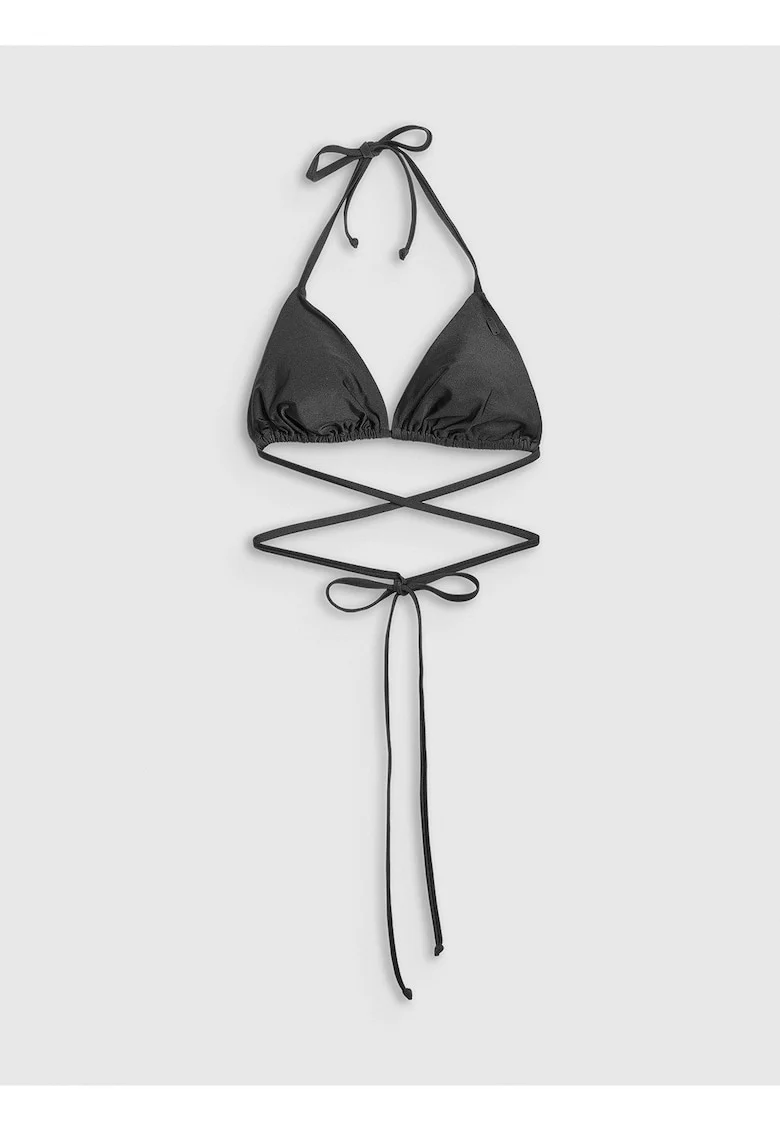 Costum de baie dama,  sutien de bikini, suport redus, Negru