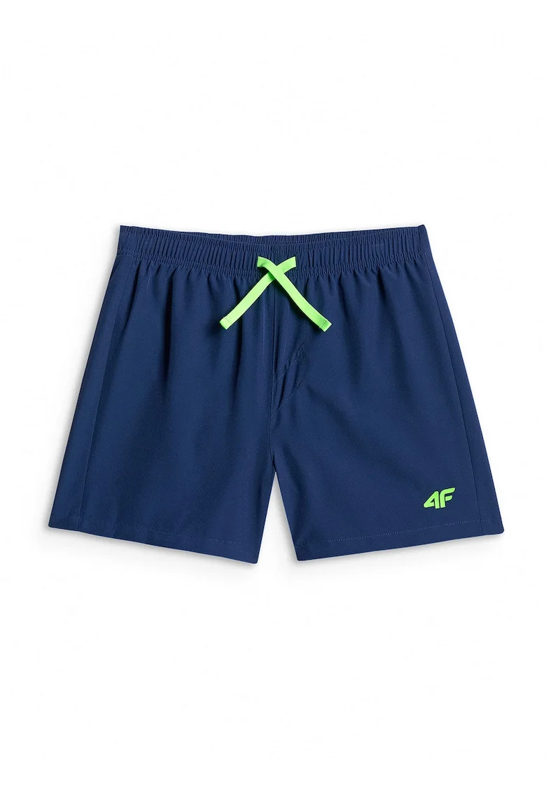 Pantaloni scurti de plaja  pentru baieti, bleumarin, uscare rapida, slip interior din plasa