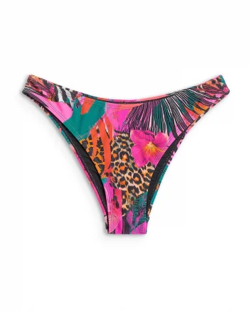 Costum de baie dama,  slip brazilian, uscare rapida, protectie clor, multicolor