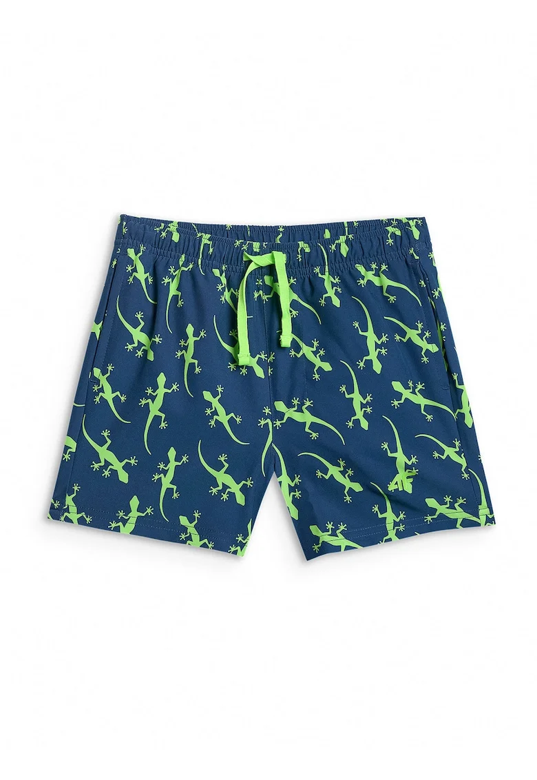 Pantaloni scurti de baie copii,  uscare rapida, slip interior din plasa, poliester|elastan