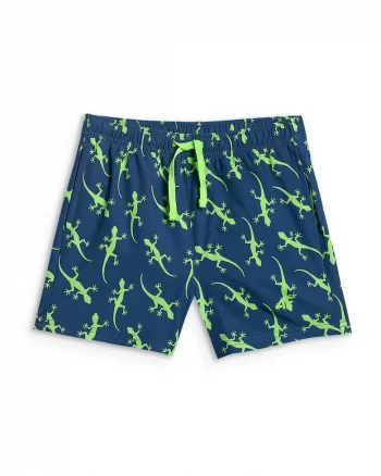 Pantaloni scurti de baie copii,  uscare rapida, slip interior din plasa, poliester|elastan