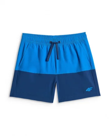 Pantaloni scurti de plaja baieti  bleumarin, uscare rapida, slip interior din plasa