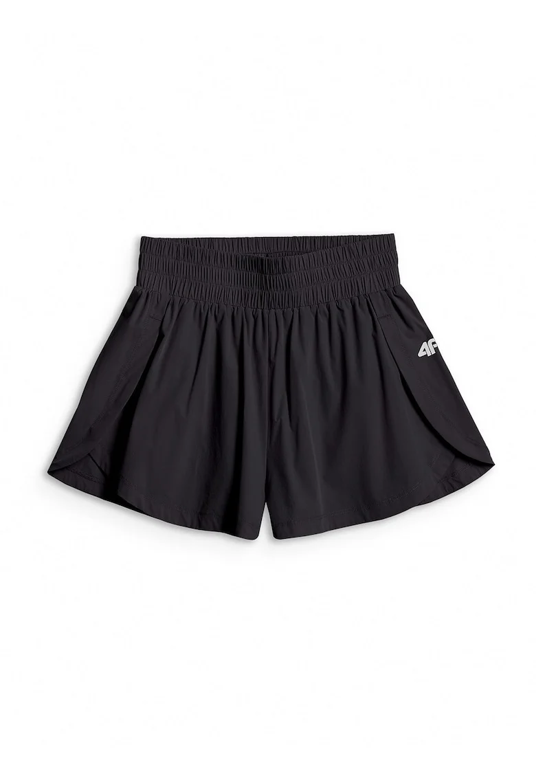 Pantaloni scurti de antrenament  negru, tehnologie 4FDry, talie inalta, slip interior