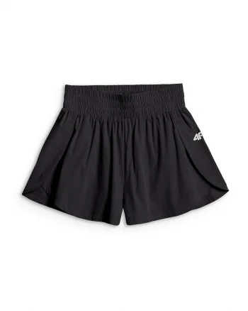 Pantaloni scurti de antrenament  negru, tehnologie 4FDry, talie inalta, slip interior