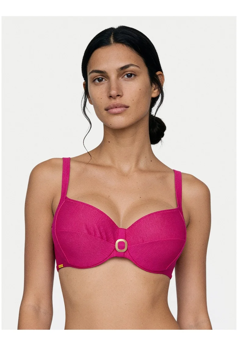 Sutien de bikini dama,  roz, poliamida, elastan