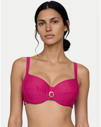 Sutien de bikini dama,  roz, poliamida, elastan