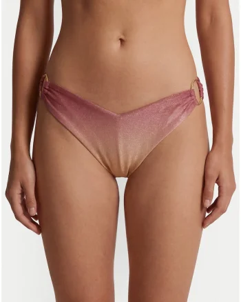 Slip de bikini Dama,  roz, poliester-poliamida