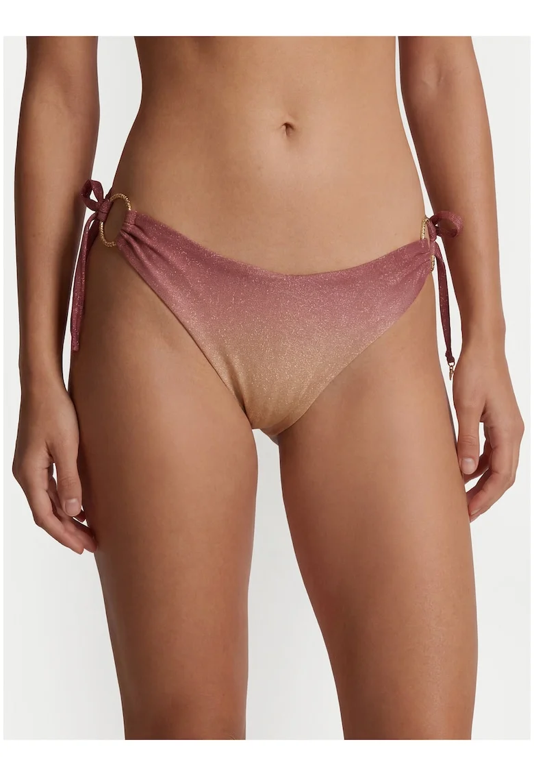 Slip de bikini Dama,  roz, poliester|poliamida