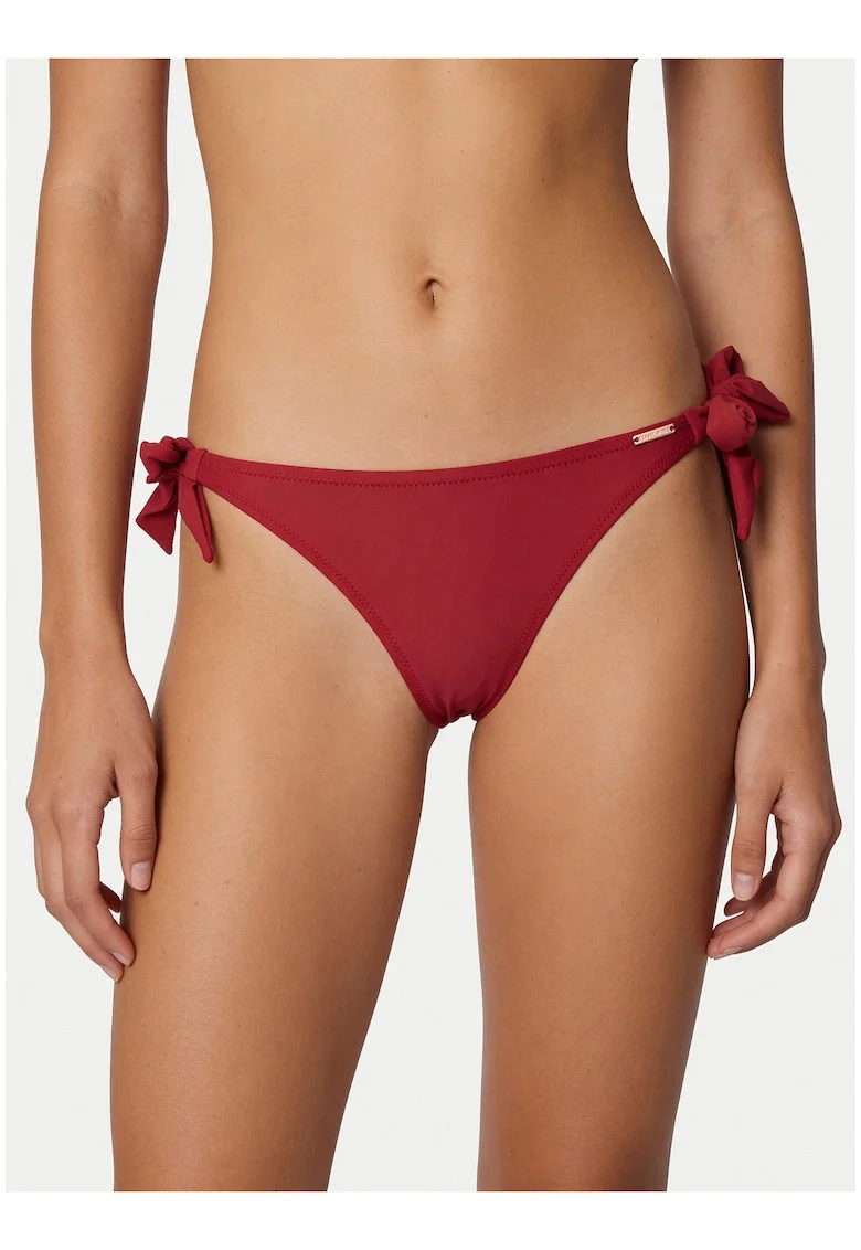 Slip de bikini Dama,  rosu, poliamida-elastan