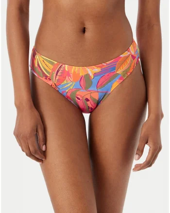 Slip de bikini,  multicolor, material sintetic, croiala clasica