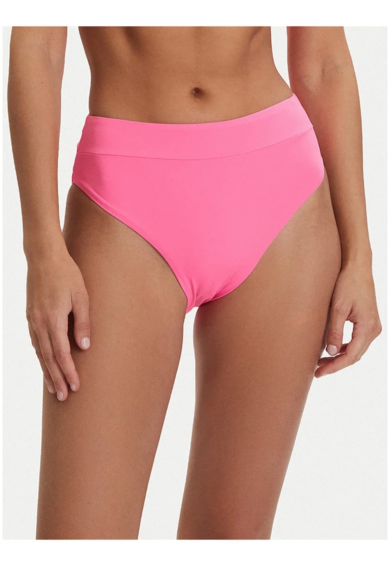 Slip de baie dama,  roz, material reciclat