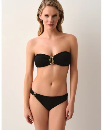 Slip cu detaliu metalic, Negru