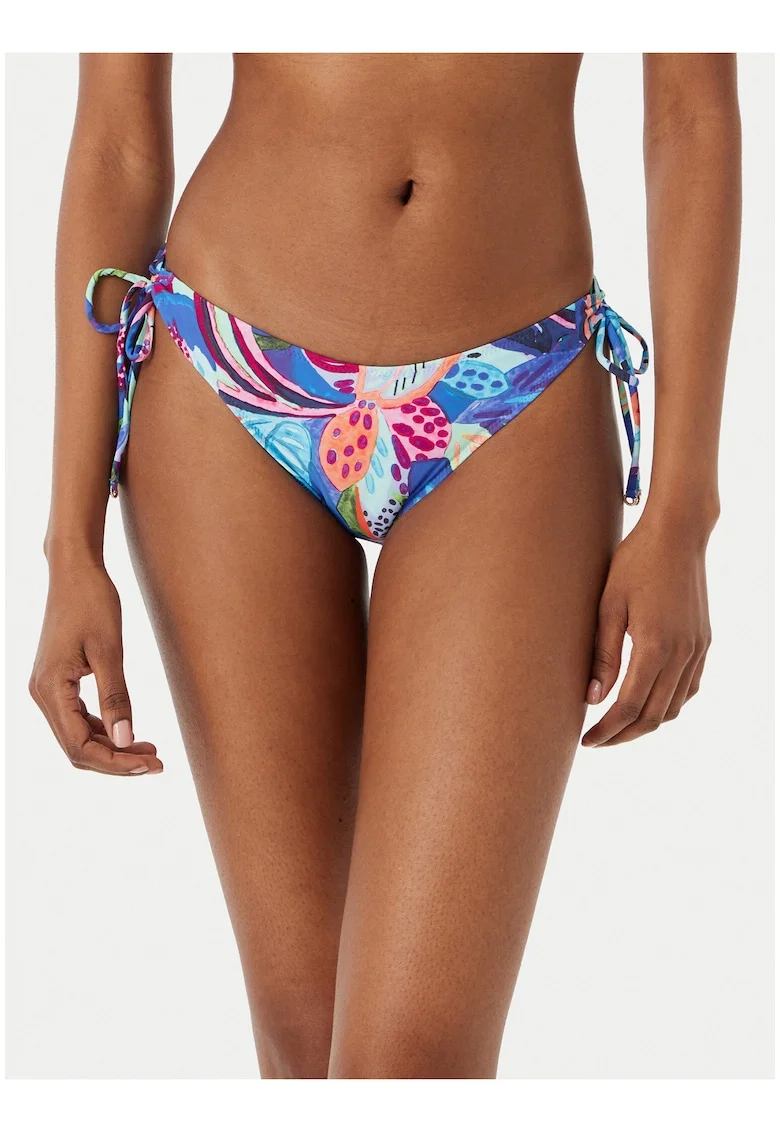 Slip de bikini Dama,  albastru, material sintetic, croiala clasica