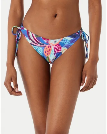 Slip de bikini Dama,  albastru, material sintetic, croiala clasica