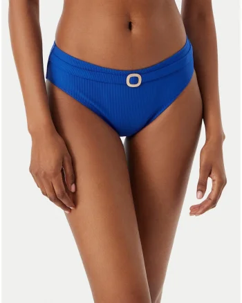 Slip de bikini Dama,  albastru, material sintetic, croiala confortabila